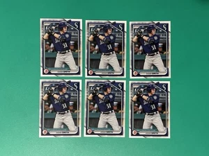 (x6) Aidan Smith 2024 Bowman primer lote de 6 tarjetas #BP-45 Seattle Mariners - Imagen 1 de 2