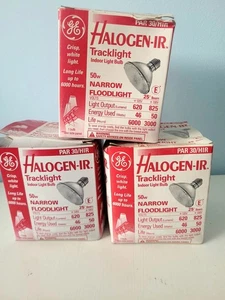 Paquete de 3 bombillas GE PAR30 halógenas-IR 50W luz de pista interior - Imagen 1 de 5