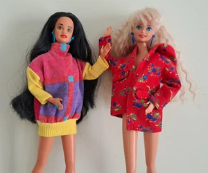 RARI 1992 Coppia Top Barbie Prêt-à-porter #2962,#3707  Mattel-NO DOLLS - Foto 1 di 6