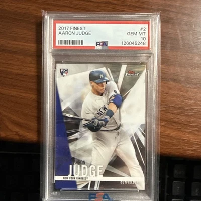 2017 Finest Aaron Judge RC #2 PSA 10 GEM MT - Image 1 of 2