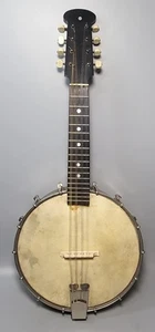 Vintage Banjolin Banjo Mandolin 8 String Instrument Vega Fairbanks Type in Case - Picture 1 of 24