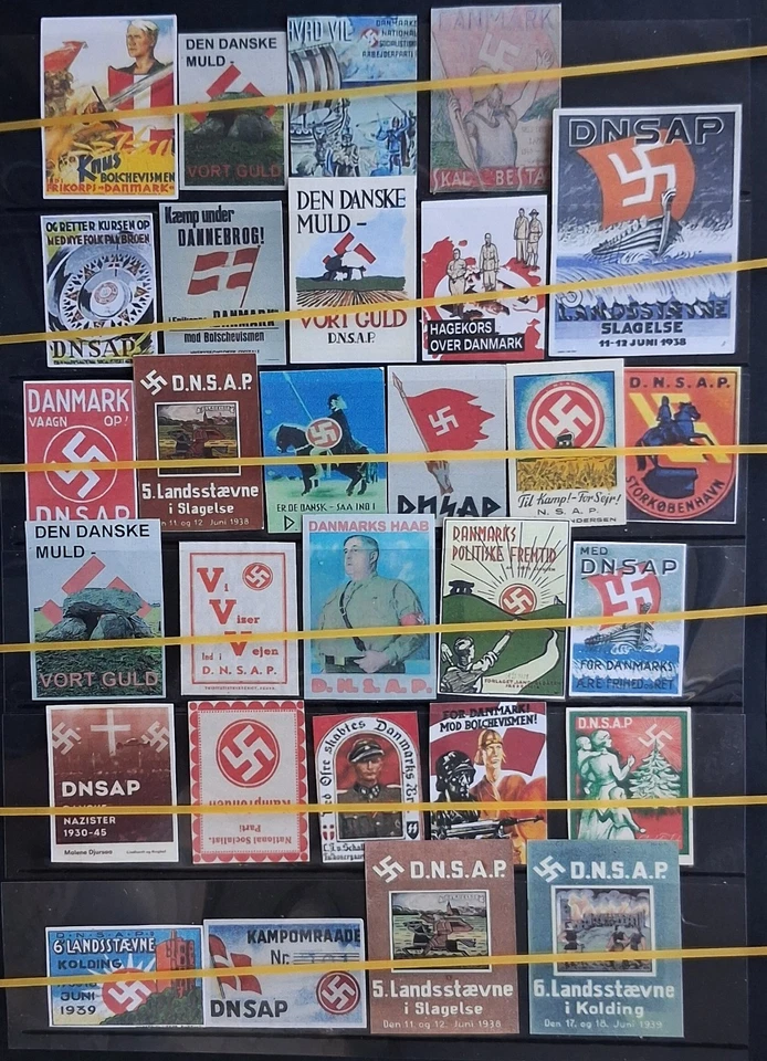 WWII German Interest - Danish version of NSDASP propaganda stamps/vignettes*** - Image 1 of 1
