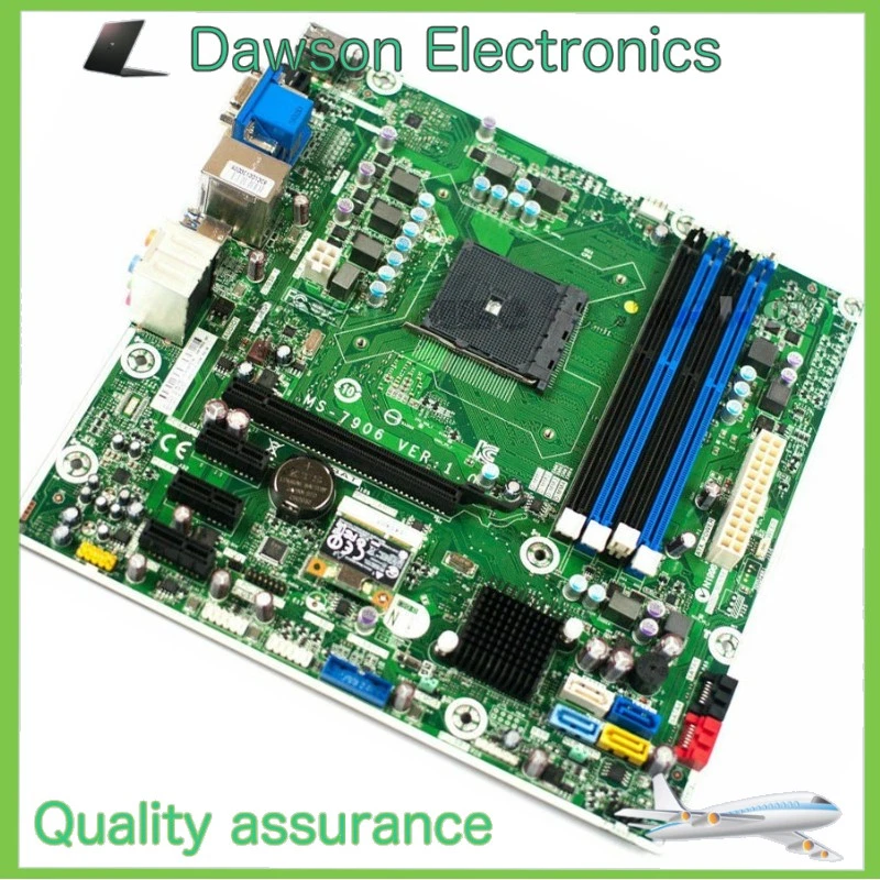HP AMD A75 Motherboard MS-7906 Socket FM2 DDR3 MicroATX DVI HP 747512-001 - Image 1 of 4