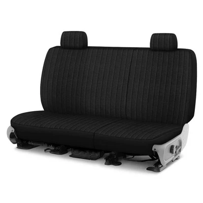For GMC K25 Suburban 75-78 Duramax Tweed 2nd Row Black Custom Seat Covers Foto 1 de 2