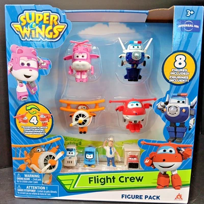 Super Wings Transformabots World Airport Crew Collectors Pack 8 figuras ¡NUEVO EN CAJA! Foto 1 de 4