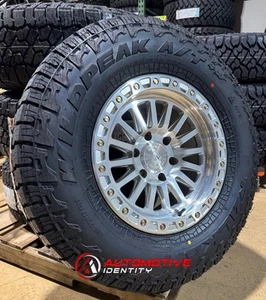 5) 17x9 Arena A108 Trophy Machined Wheels 33" Falken AT Tires 6x5.5 Ford Bronco - Picture 1 of 5