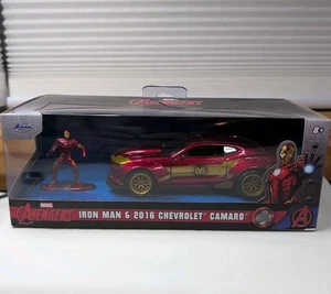 Jada Toys Marvel Avengers Iron Man And 2016 Chevy Camaro Die-Cast Figure  - Picture 1 of 6