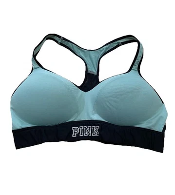 Victoria’s Secret PINK Ultimate Push Up Racerback Sports Bra Women’s Sz L - Image 1 of 4