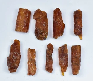 68.65 CT 100% Natural Tanzania Orange Kyanite Lot Of 9 Pcs Specimen Rough - Picture 1 of 8
