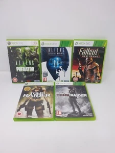Xbox 360 Game Bundle Tomb Raider Underworld Fallout New Vegas Aliens vs Predator - Picture 1 of 6