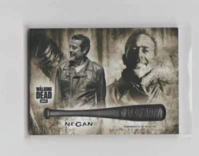 Walking Dead Parallel Black White Relic Medallion Bat Trading Card Negan Lucille - Image 1 of 2