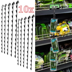 10x Retail Store Snack Clip Strip Rack Potato Chip Bag Hanging Strip 12 Station - Picture 1 of 17