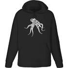 'Wire Frame Octopus' Adult Hoodie / Hooded Sweater (HO013252)