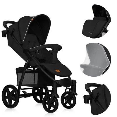 LIONELO® Kinderwagen Buggy bis 22 kg mit Liegefunktion zusammenklappbar Fußdecke - Bild 1 von 4