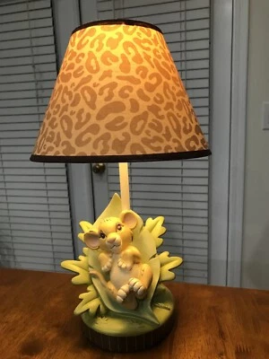 Disney Rey León Simba Base de Lámpara y Pantalla Lámpara Infantil Retirada Probada y Funciona!  Foto 1 de 4