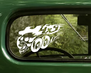 2 4x4 SKULL DECALs Sticker Off Road All Terrain Window Truck Bumper Laptop - Bild 1 von 1