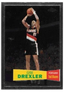 CLYDE DREXLER 2007-08 TOPPS CHROME RETRO 85 ROCKETS SUNS PORTLAND BLAZERS HOF - Picture 1 of 1