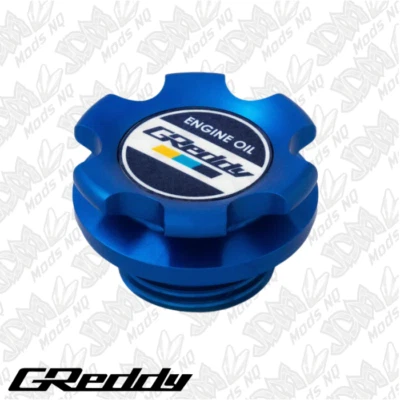 GReddy Oil Filler Cap Type-B 04 Blue Φ33.7 Fits MAZDA - Image 1 of 4