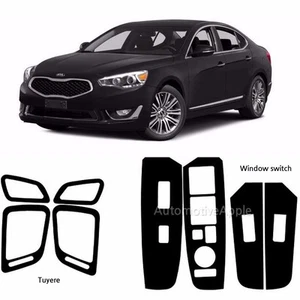 Carbon Fabric Decal Sticker Tuyere Window Switch For Kia Cadenza K7 - Picture 1 of 5