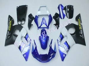 Kit de carenado moldeado por inyección ABS azul blanco mate azul YZF 1998-2002 R6 - Imagen 1 de 7
