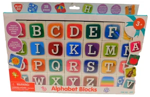 ABC Alphabet 4 sided Plastic Blocks 3+ New in Box Great Gift! - Picture 1 of 4