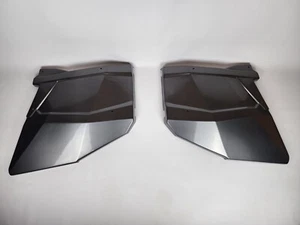 NEW POLARIS RZR XP-4 1000 14-20 BLACK CARBON FIBER PLASTIC REAR CUSTOM DOORS - Picture 1 of 3