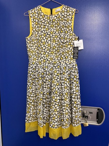 ABITO ROSSO VALENTINO FLOREALE TAGLIA UK 14 IT 46