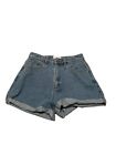 Abrand Women?S Denim Shorts Size 7 25 Blue High Relaxed Pockets