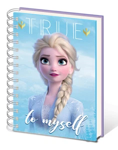 A5 Notizbuch FROZEN 2 - Sisters - Metallic Cover ca15x21cm Liniert NEU SR72951 - Picture 1 of 1