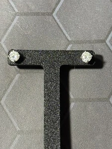 925 Sterling Silver Simulated Diamond Earrings - ME563 - Picture 1 of 2