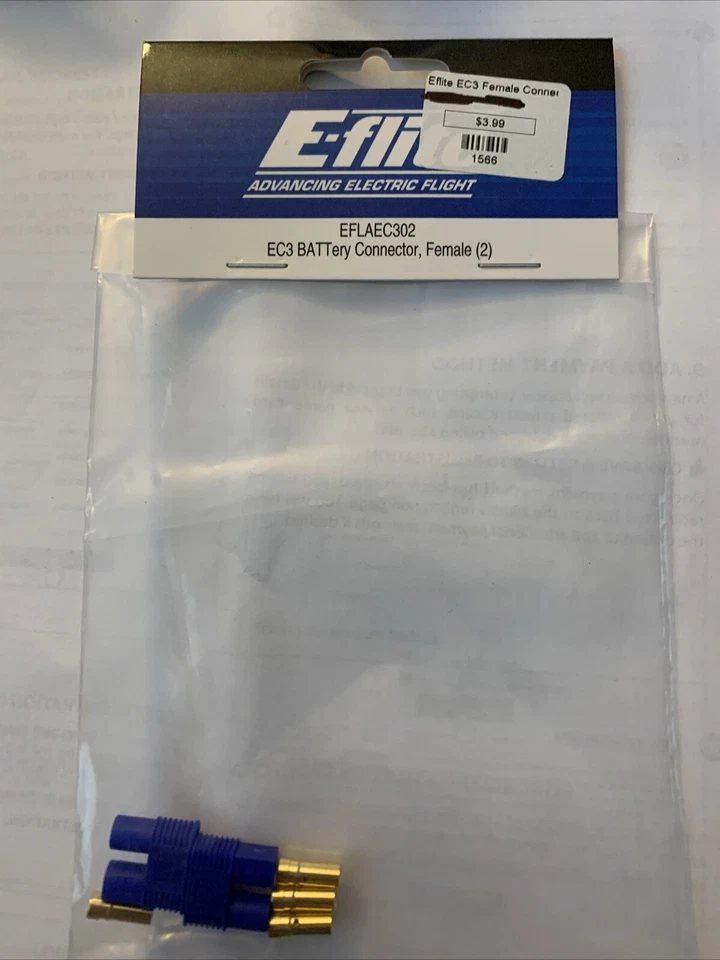 E Flite EC3 Battery Connector Female 2 EFLAEC302 - Image 1 of 1