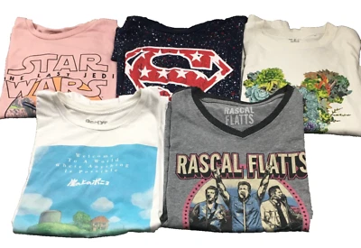 Lote de 5 camisetas para mujer Star Wars Superman Ponyo Disney talla M del programa de televisión Foto 1 de 4