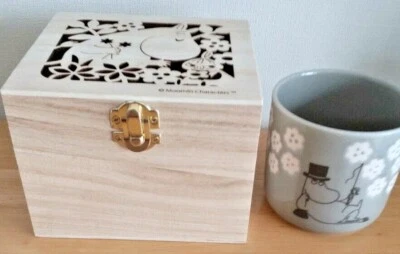 Moomin Papa mug cup with wooden box from Japan - Image 1 of 4