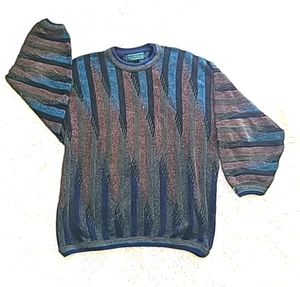 Vtg Tundra Canada Pullover Sweater Multicolor Size XL 3D - Picture 1 of 10