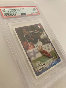 2002 Panini Road to World Cup ZINEDINE ZIDANE ROOKIE Sticker POP 6 PSA 9 MINT - Picture 1 of 10