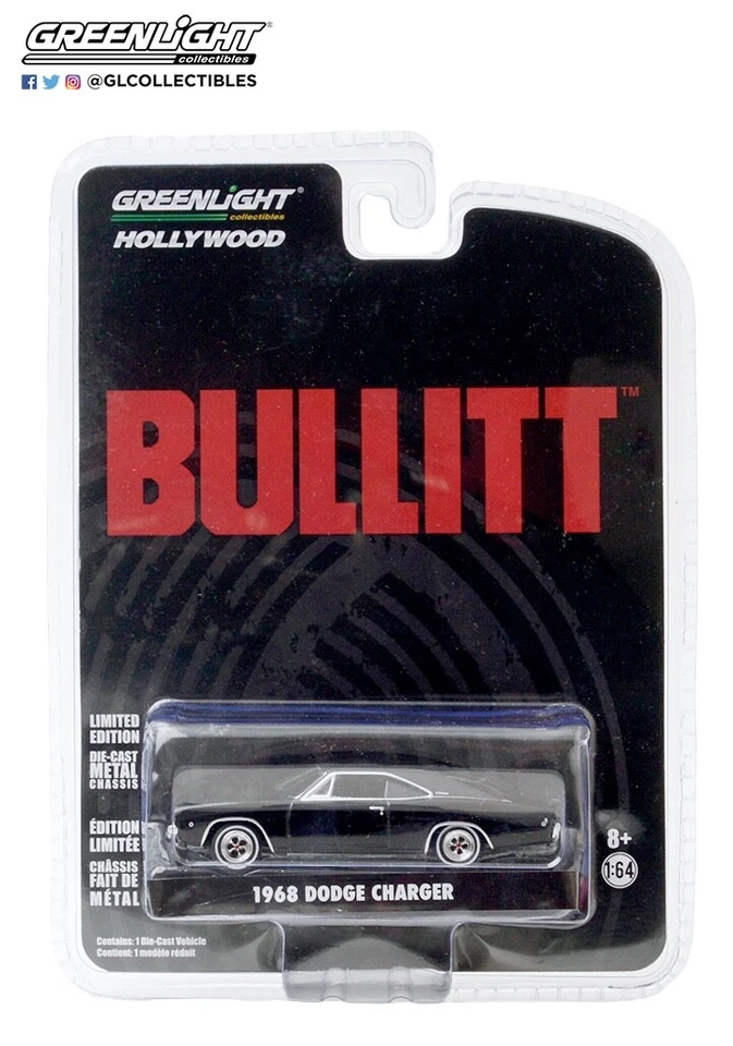 GREENLIGHT 44741 | 1:64 Bullitt (1968) - 1968 Dodge Charger R/T