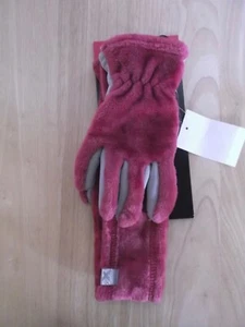 GIRLS ZX OUTDOOR MAGENTA HIGH PILE HEADBAND & GLOVES SET -SIZE S/M- NEW WITH TAG - Picture 1 of 4