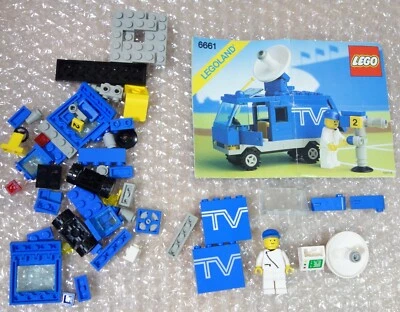 1989 LEGO Legoland 6661 TV Reporter Truck Complete! - Image 1 of 4
