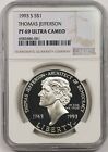 1993-S Thomas Jefferson $1 NGC PF 69 UCAM Modern Commemorative Silver Dollar