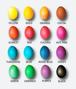 16er Set Soloveiko Eierfarbstoff für Pysanka, Pysanky, Pisanka, Osterei, NICHT EDITIERBAR - Bild 1 von 3