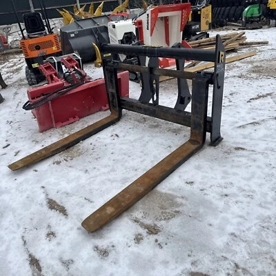 Hyundai HL940TM Wheel Loader Forks 60 Inch Rockland 757TM Mount - Image 1 of 4