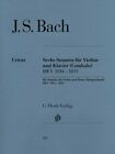 Bach 6 sonat na skrzypce i klawesyn fortepianowy BWV 1014-1019 skrzypce 051480223