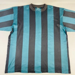 Vintage Target Mesh Athletic 90's Striped T-Shirt Size 107 - Picture 1 of 6