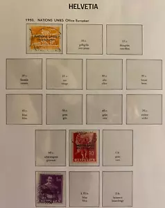 HELVETIA / SVIZZERA, 1950, Lotto di 3 francobolli, usati, timbrati - Foto 1 di 3