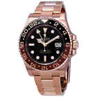 Rolex GMT-Master II Automatic Mens 18kt Everose Gold Oyster Root Beer Bezel