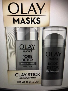 OLAY Masks Clay Stick-Pore Detox-Black Charcoal-1.7oz new!!!! - Picture 1 of 2