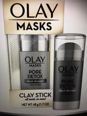 OLAY Masks Clay Stick-Pore Detox-Black Charcoal-1.7oz new!!!! - Image 1 of 2