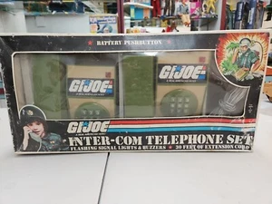 Vintage 1982 G.I. Joe Inter-com Telephone Set W/ Box & Manual. Tested 1/2 Works - Picture 1 of 14