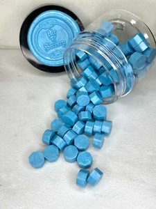 100 Count Carolina Blue Sealing Wax Beads - Picture 1 of 3