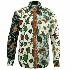 Mens Shirt Loud Originals REGULAR FIT Random White Retro Psychedelic Fancy - Picture 1 of 4
